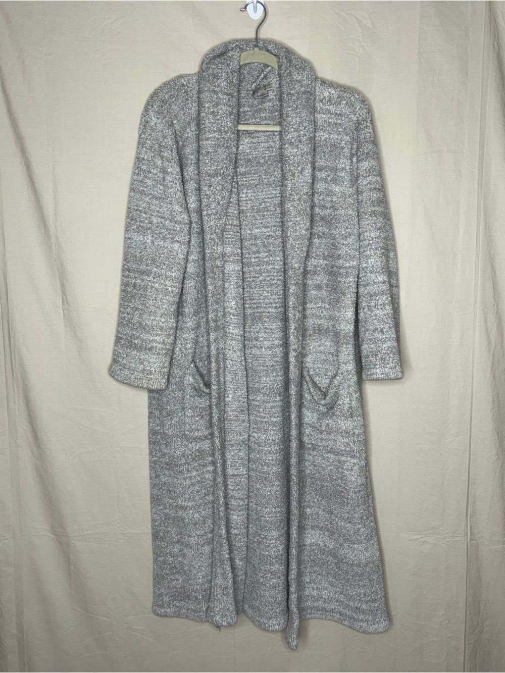 Barefoot Dreams CozyChic Adult Robe Size 2 Heather Gray Luxury Plush